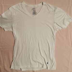 Polo Ralph Lauren Men's Classic Fit 100% Cotton White Short Sleeve Tee Shirt M